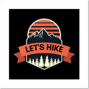 Let's Hike Posters and Art